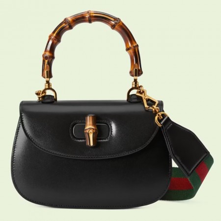 GUCCI 구찌 뱀부 1947 스몰 탑 핸들백 675797